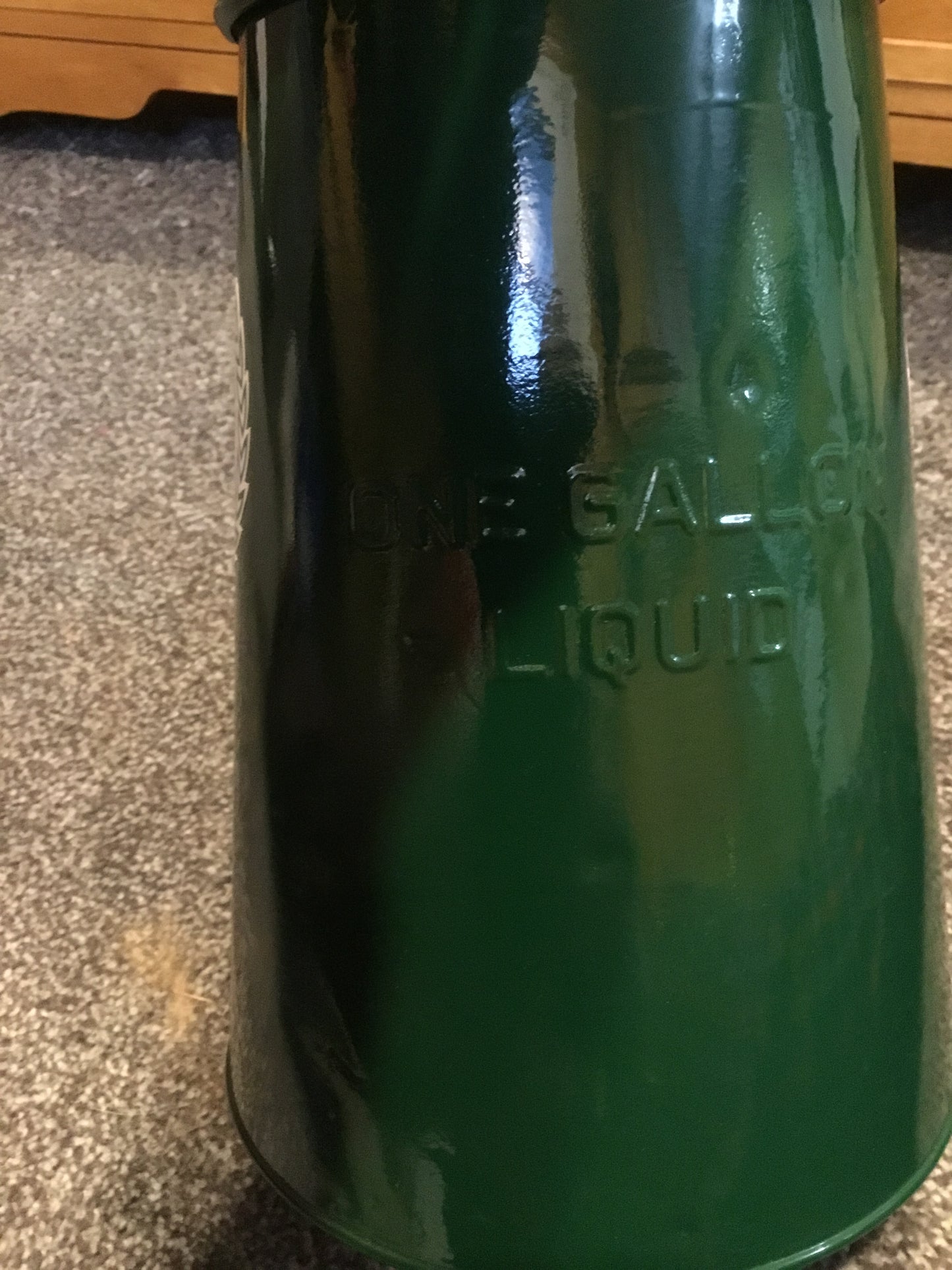 Large Vintage Castrol Oil spout Can  1 gallon