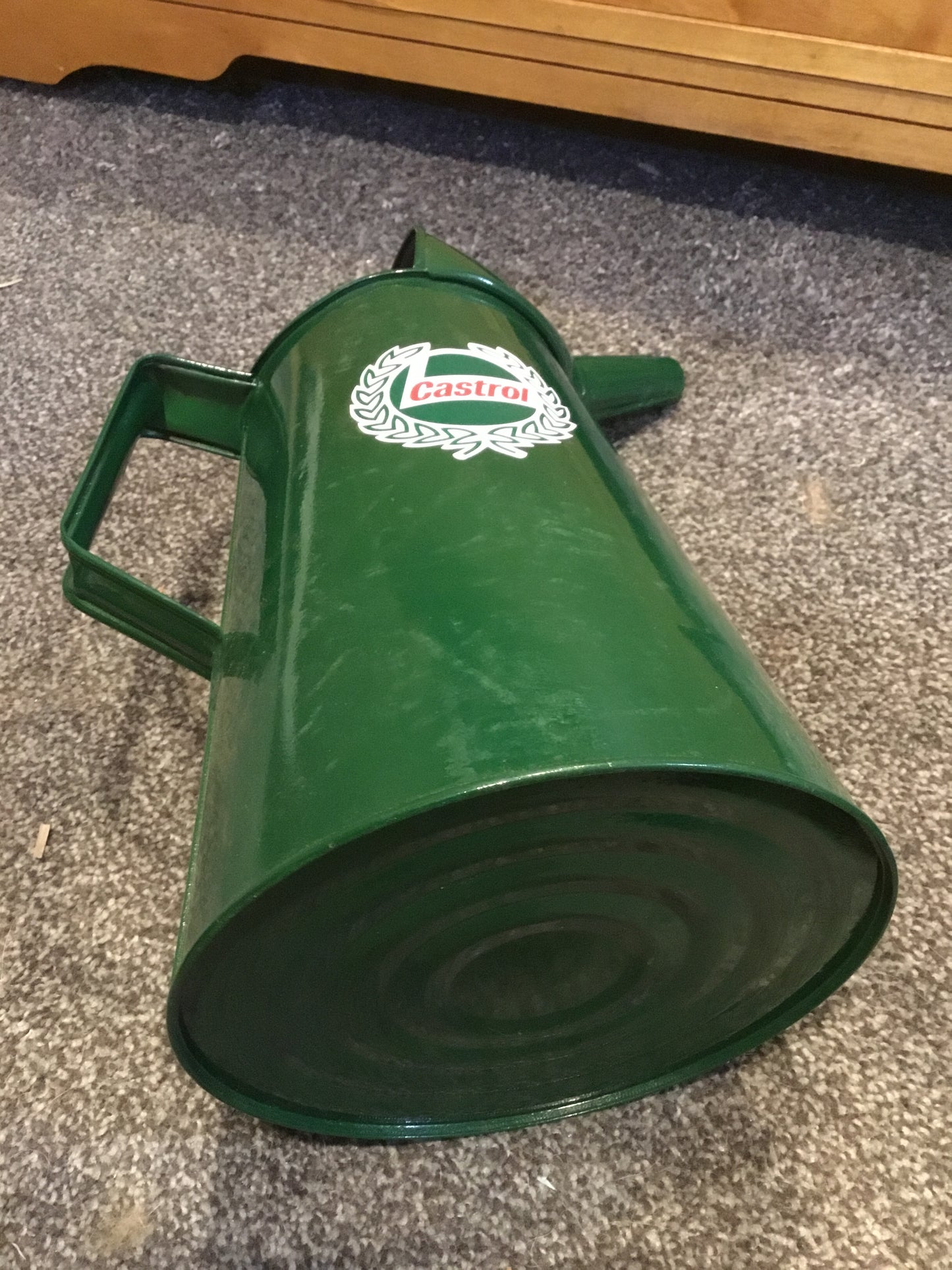 Large Vintage Castrol Oil spout Can  1 gallon