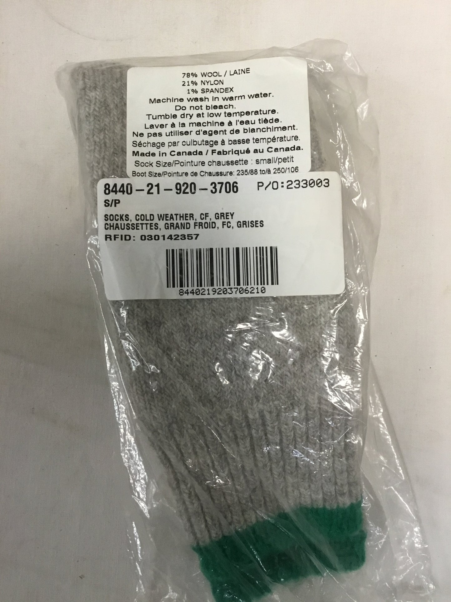 New Heavy/Weigh Military Wool Socks Small