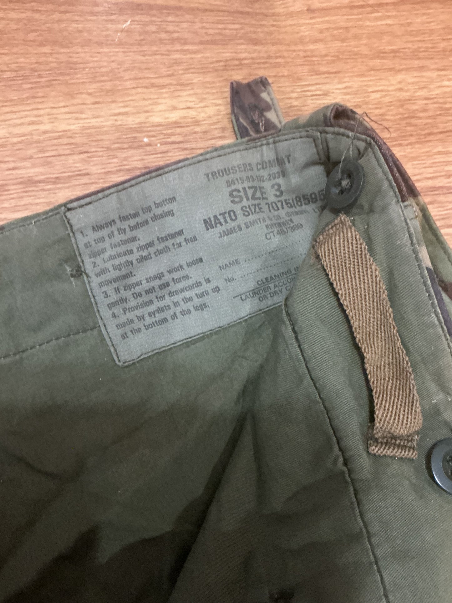 Vintage British Military DPM Pants WAIST 36