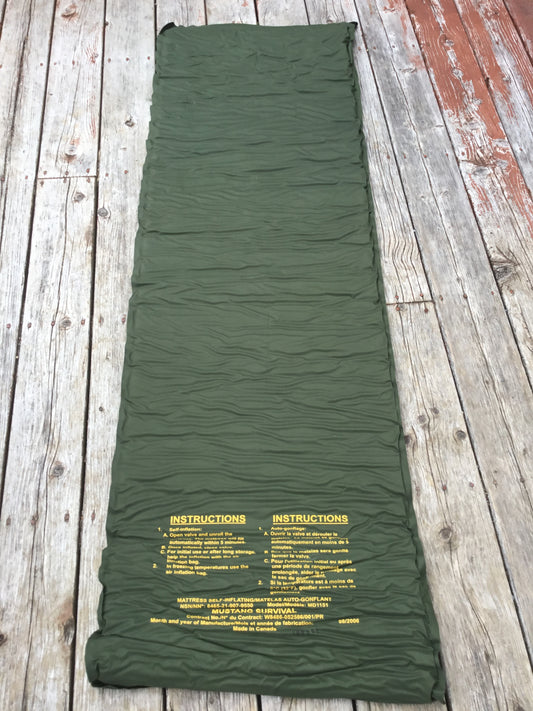 Military Self Inflating Air mattress with Carry Bag