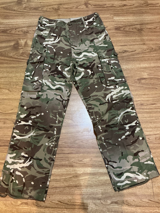 British Military Multi-Cam Windproof Pants , in unused condition , waist 36 inches