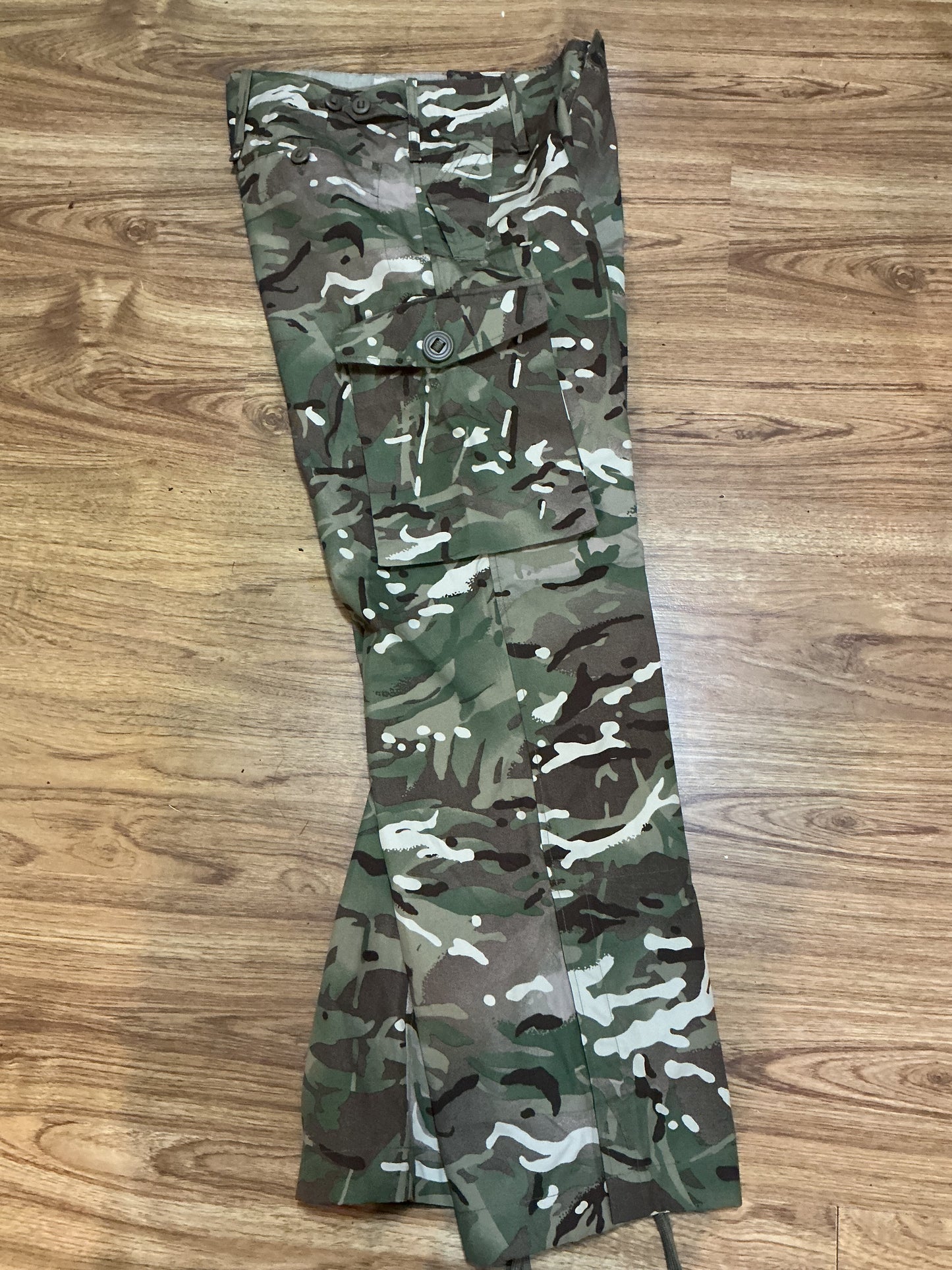British Military Multi-Cam Windproof Pants , in unused condition , waist 36 inches