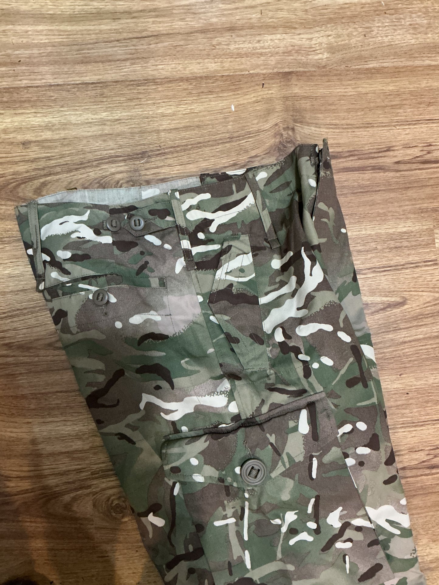 British Military Multi-Cam Windproof Pants , in unused condition , waist 36 inches