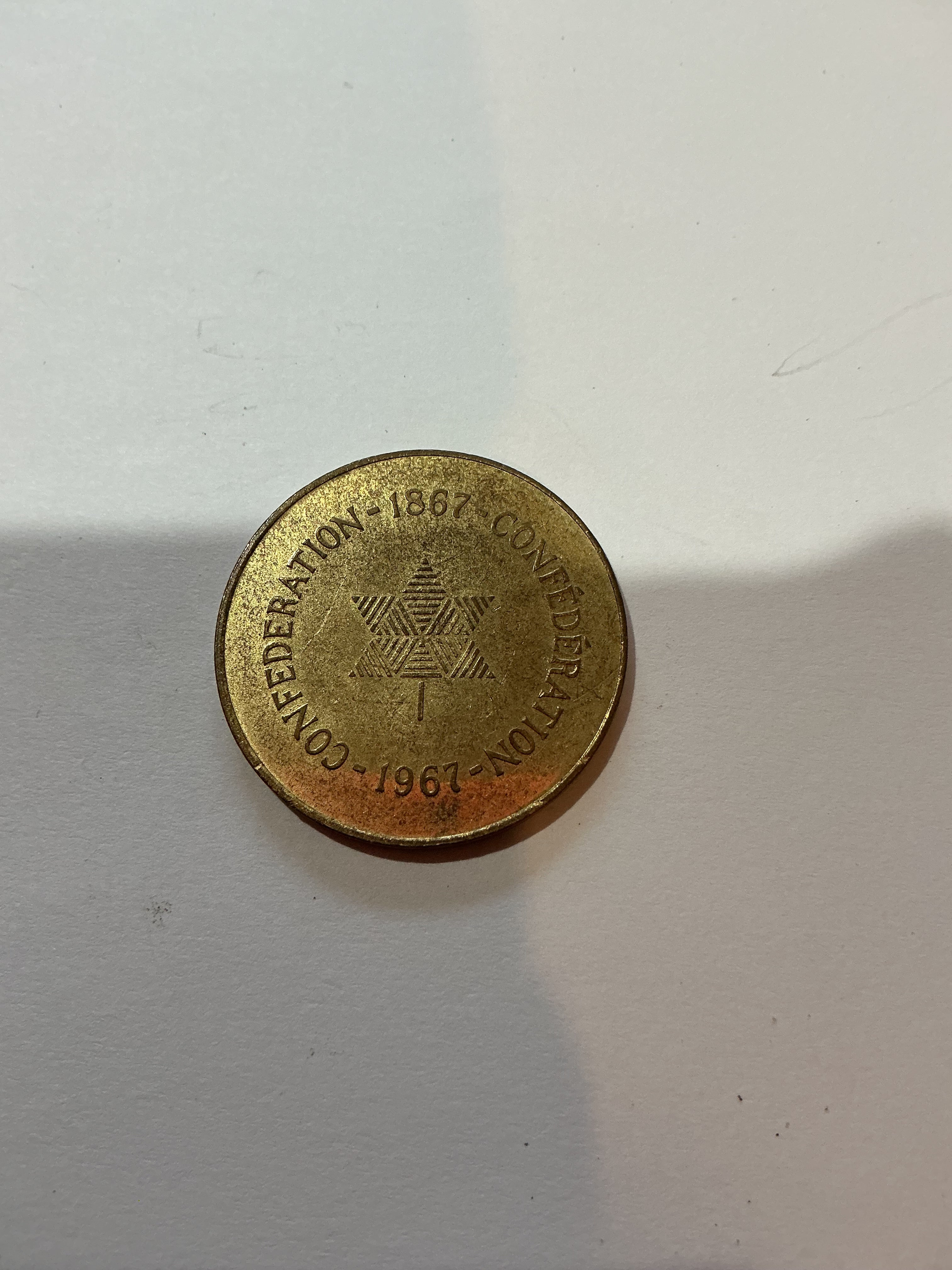 1967 CANADA FEDERATION 100th ANNIVERSARY BRONZE Token – Roy's Army ...