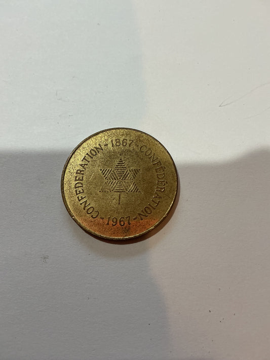 1967   CANADA FEDERATION   100th ANNIVERSARY   BRONZE   Token
