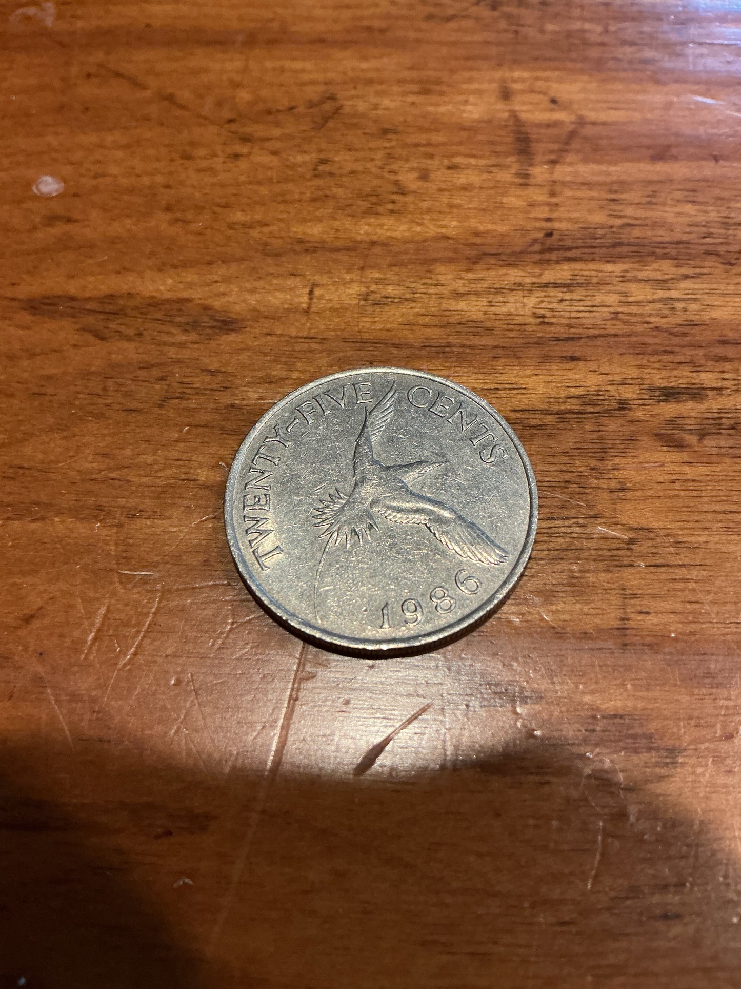 Bermuda 25 Cents Coin - 1986