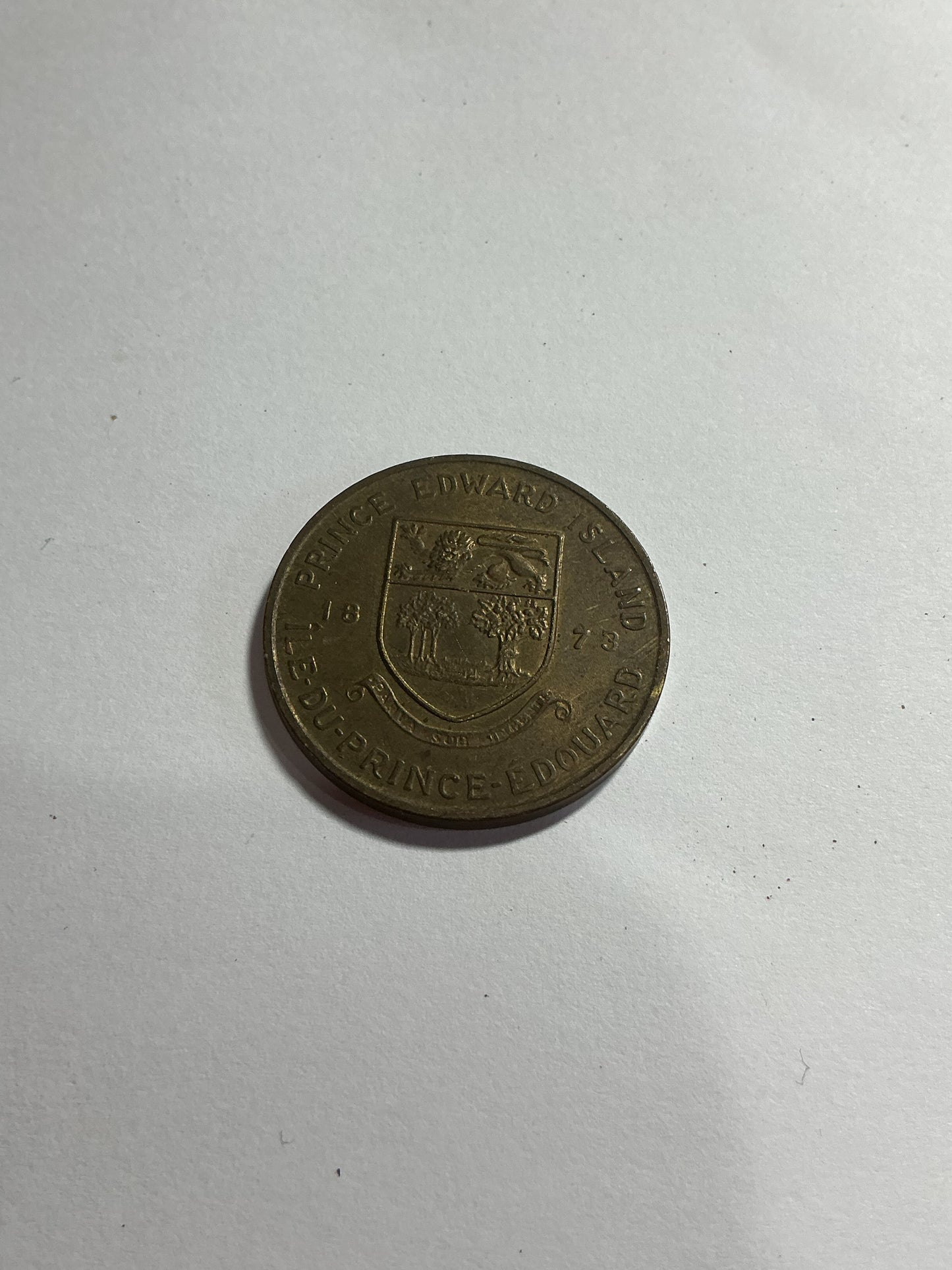 1973 Prince Edward Island Lady slipper coin