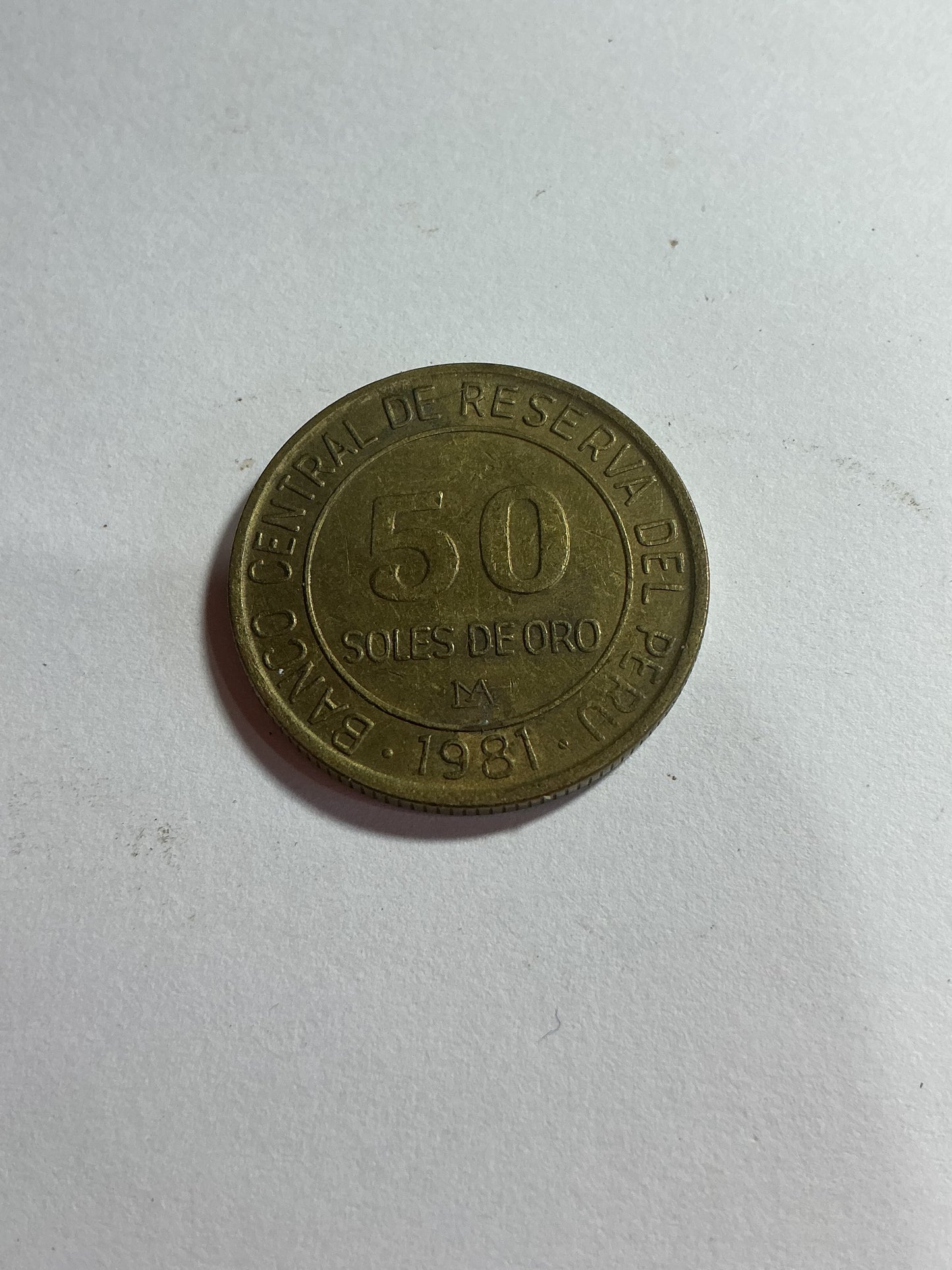 1981 Peru 5 Soles De Oro coin