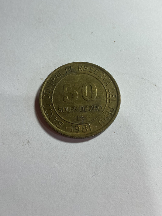 1981 Peru 5 Soles De Oro coin