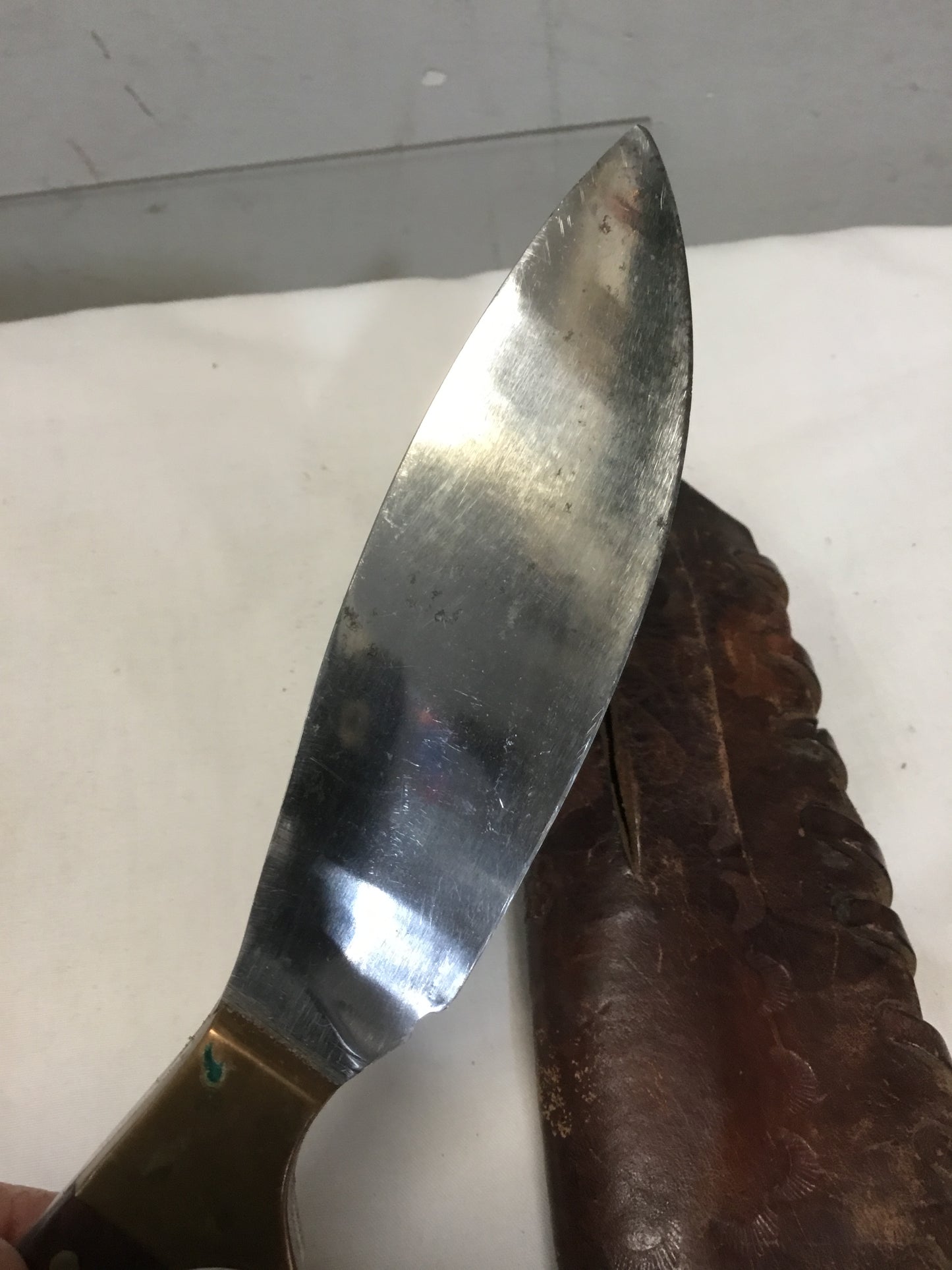 Large Belt Knife with custom made Sheath