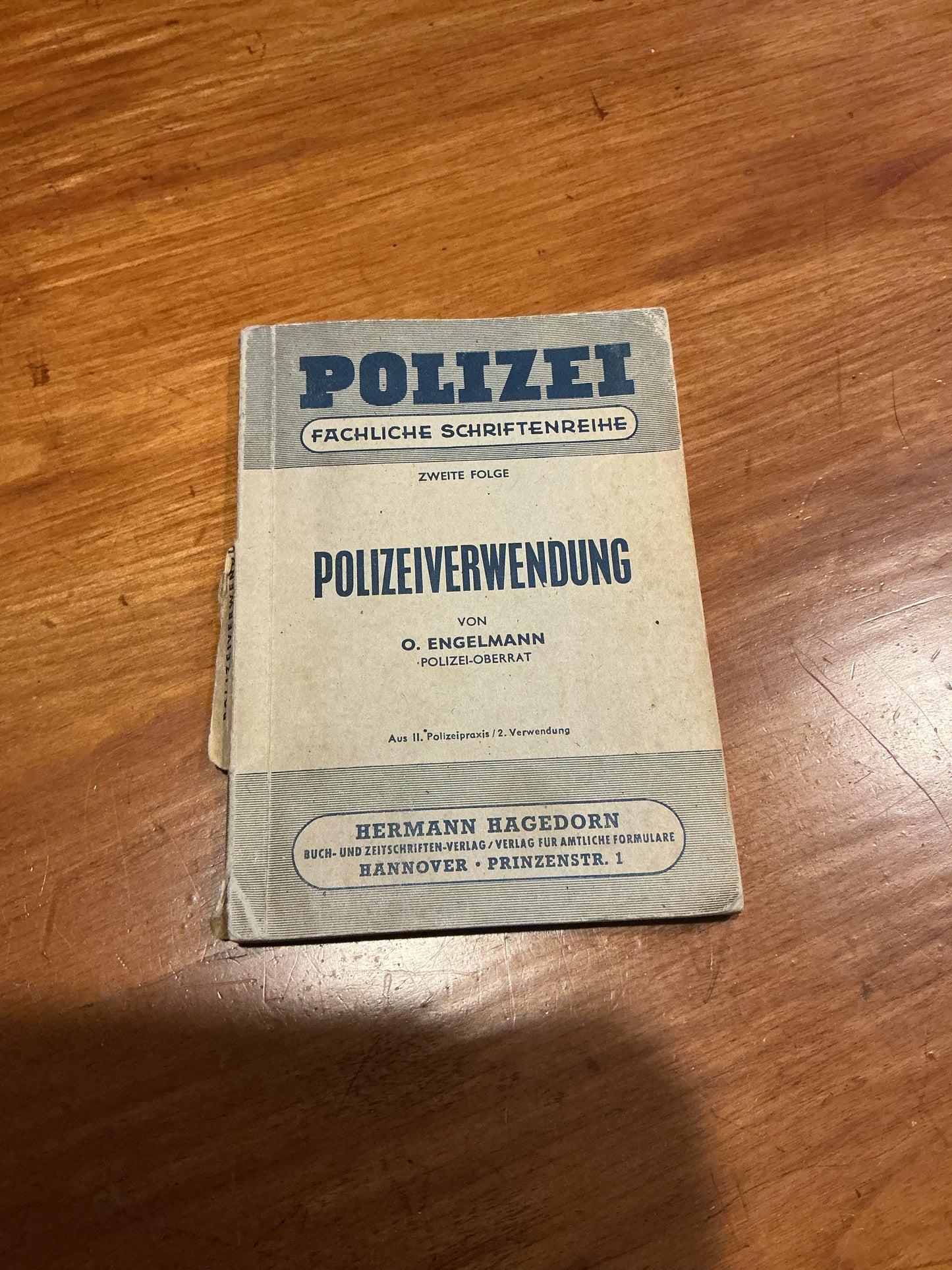 Post War German Police Tactical Manual