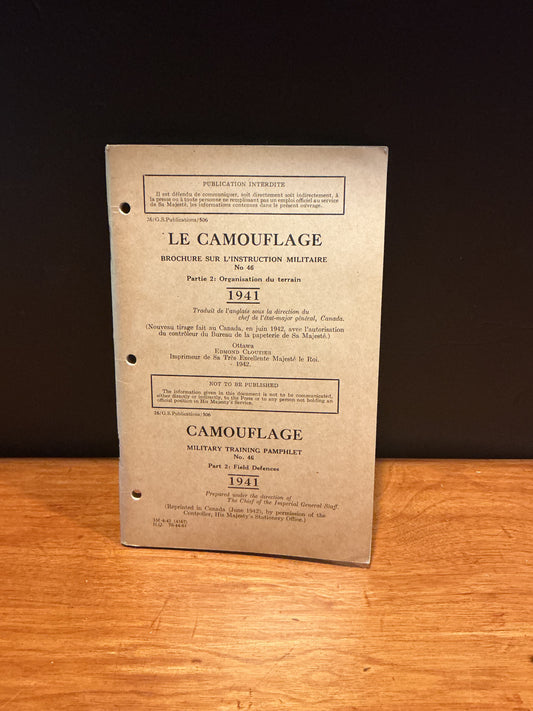 1941 Camouflage Training Manual/ Pamphlet