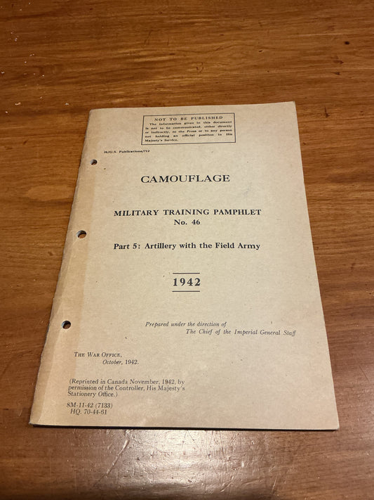 1942 Canadian Camouflage Military Training Pamphlet No46