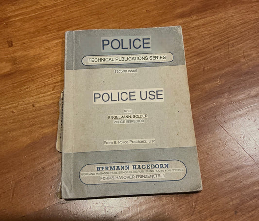 Post War German Police Tactical Manual