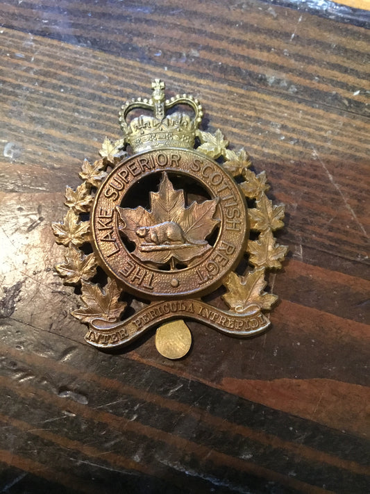 Canadian LAKE SUPERIOR SCOTTISH REGIMENT CAP BADGE