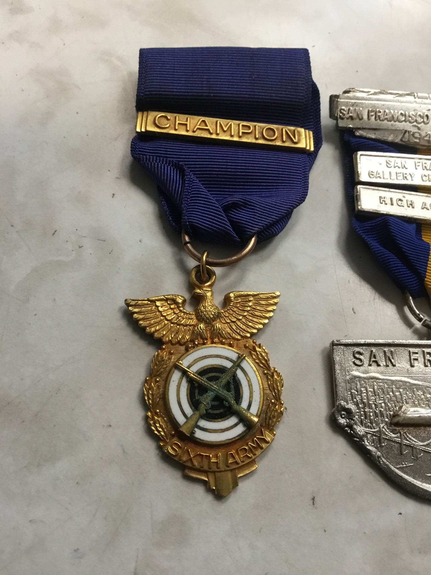 Two Early Shooting Medals 1947 -48