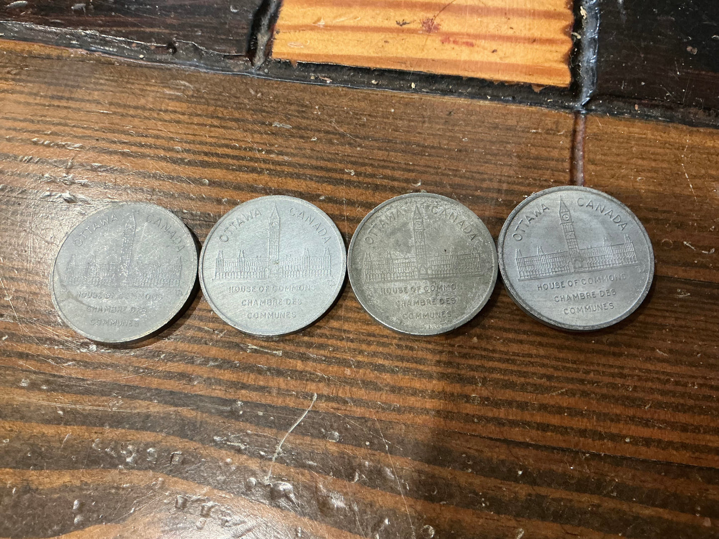 Lot of 4 Medallions Prime ministers of canada 1867-1970