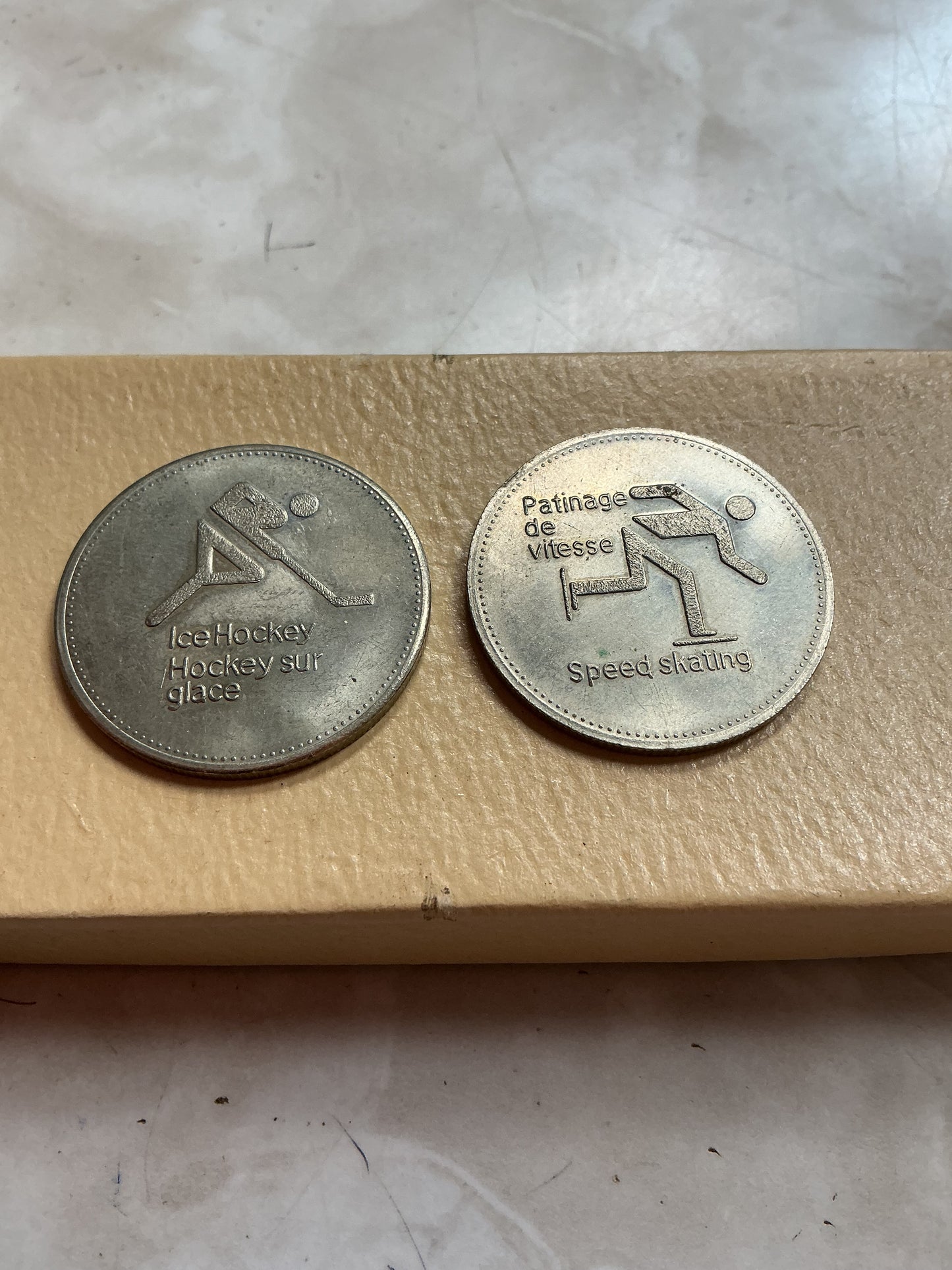 1980 Olympic Trust of Canada medallions Hockey, Speed Skating