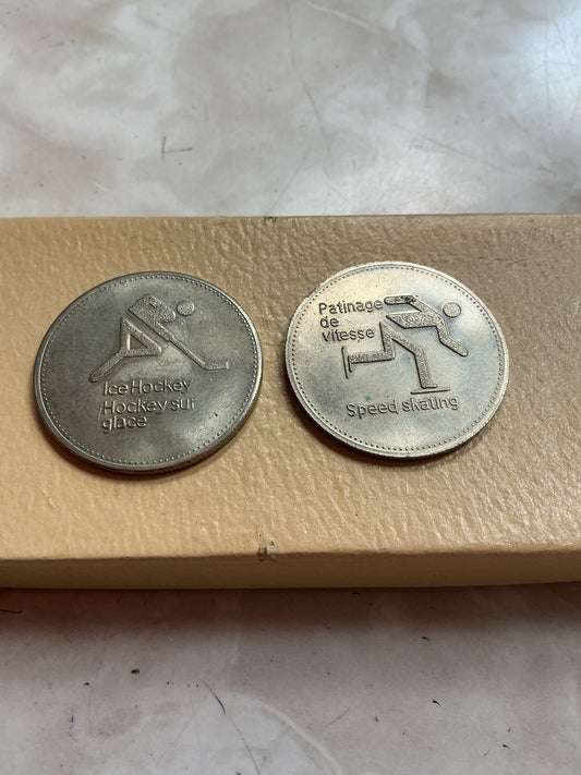 1980 Olympic Trust of Canada medallions Hockey, Speed Skating