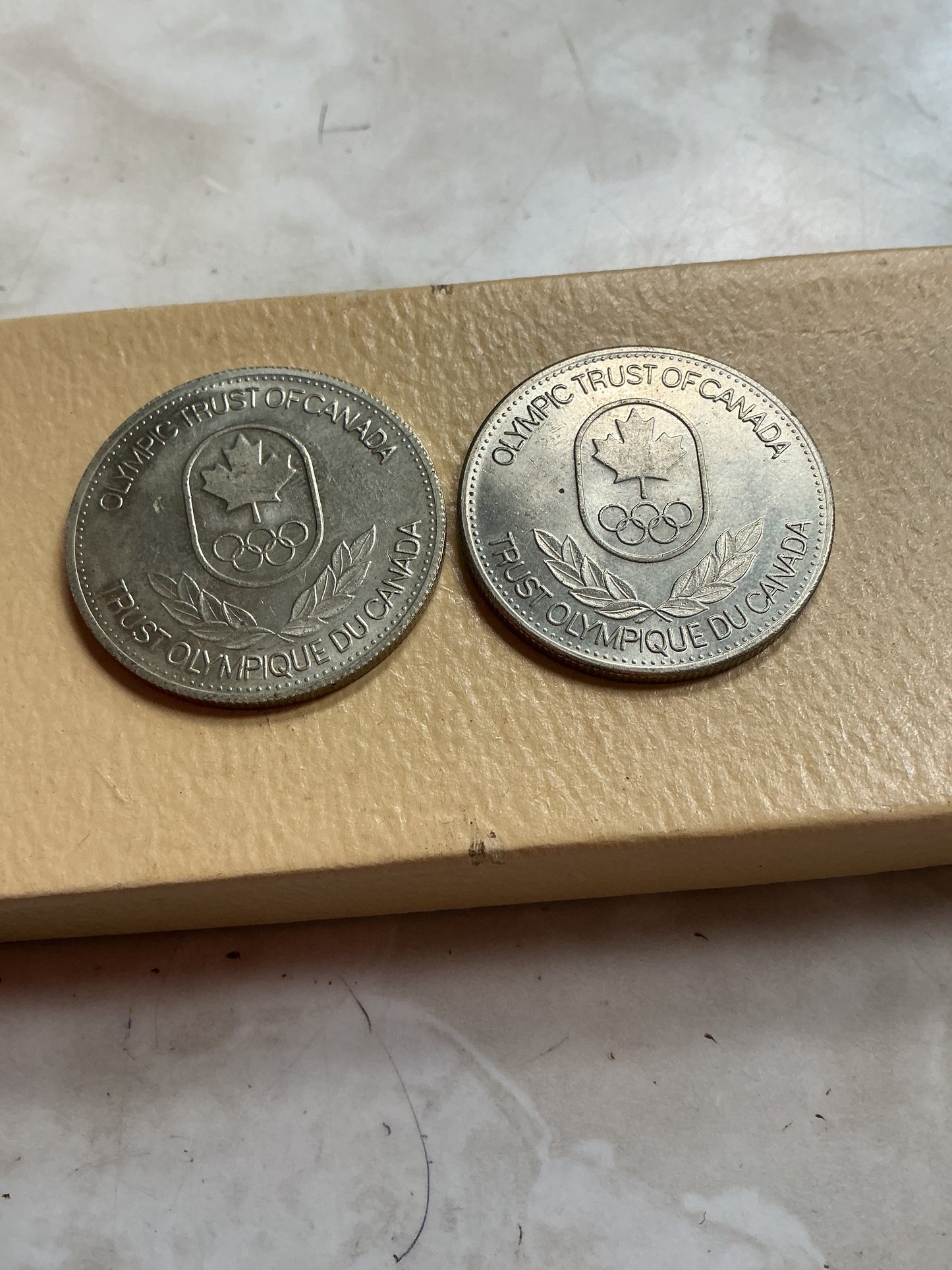 1980 Olympic Trust of Canada medallions Hockey, Speed Skating