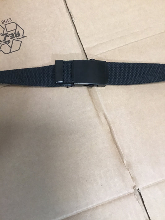 New Black ;Dress Belt , slide medal buckle