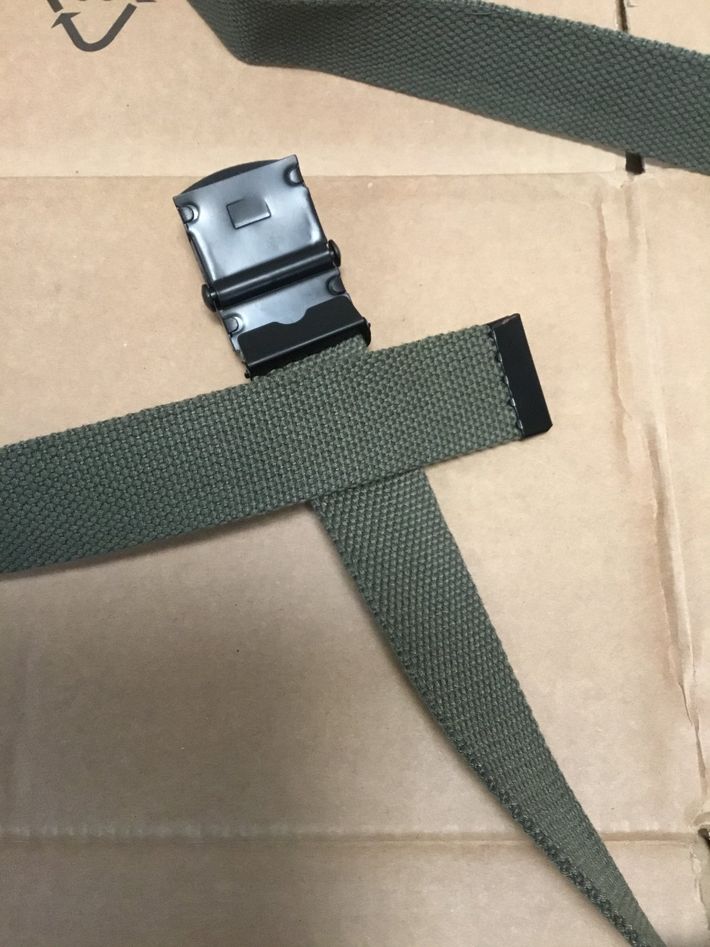 New Olive Drab Dress Belt , slide buckle up to 42