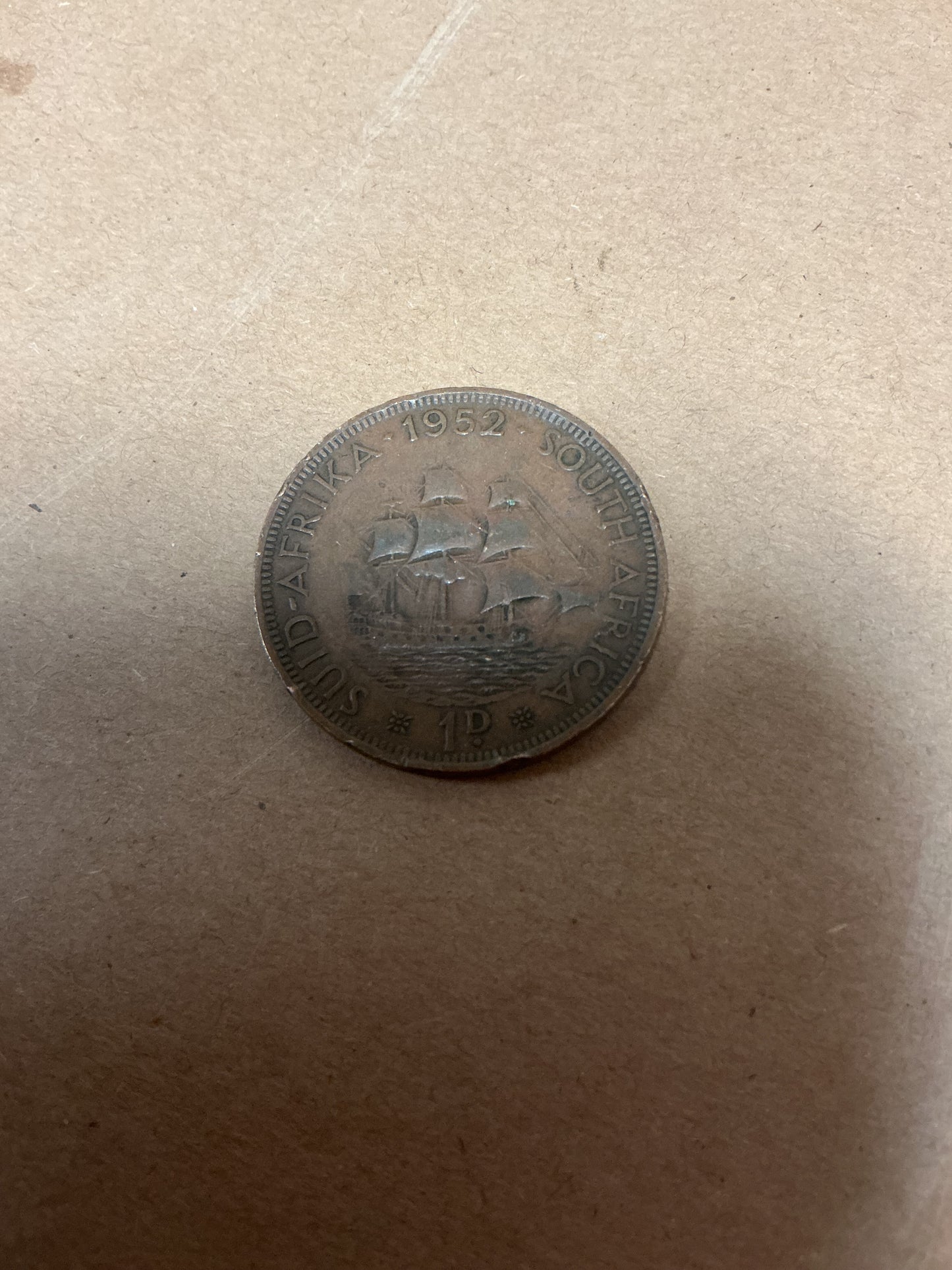 1952 George VI  South African Bronze Penny