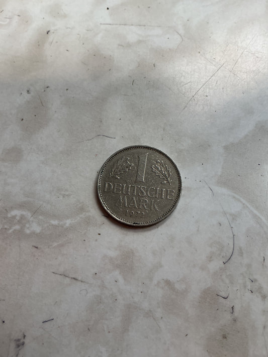 1972 German 1 Deutsche Mark J Marked