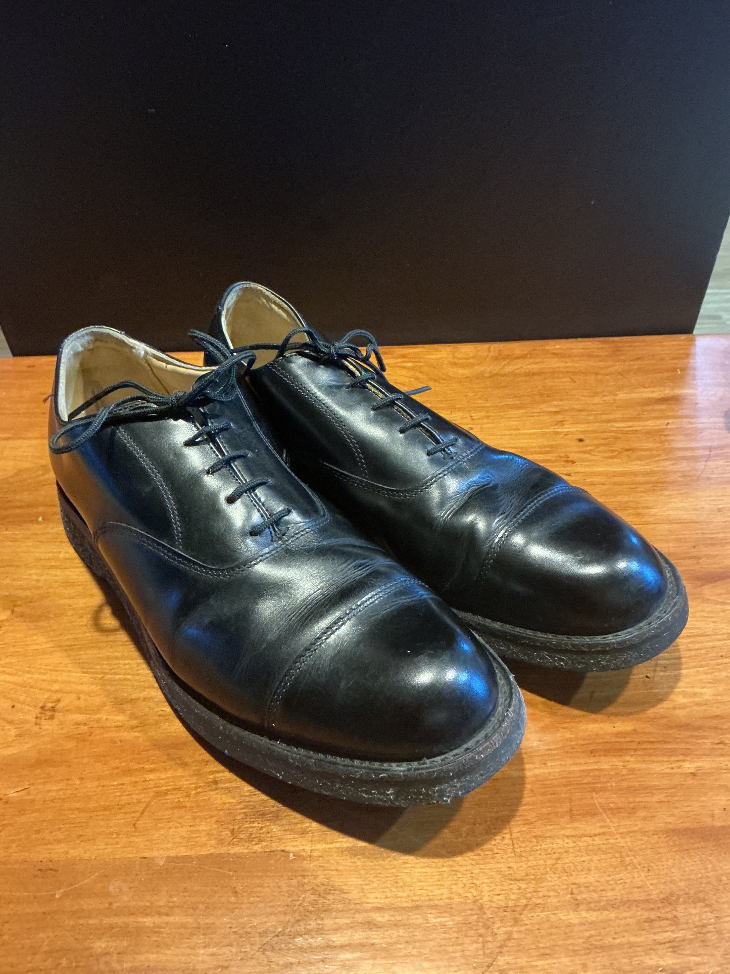 Canadian Military Dress Shoes Size 8 1/2 E.