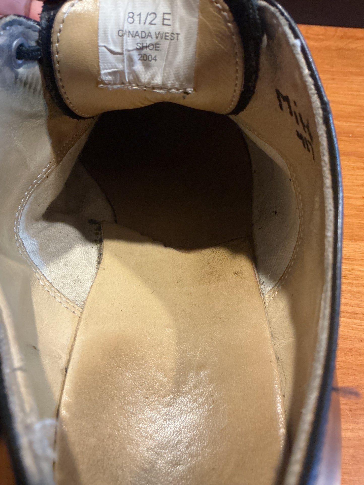 Canadian Military Dress Shoes Size 8 1/2 E.