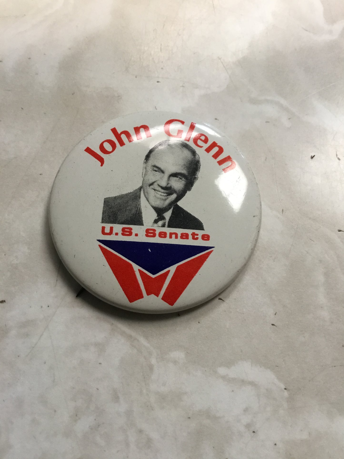 John Glenn for U.S. senate Button Pin