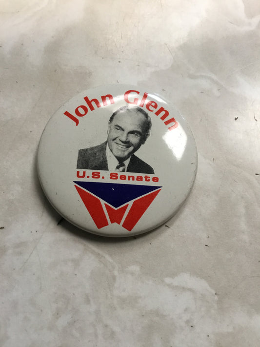 John Glenn for U.S. senate Button Pin
