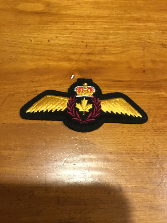 Canadian Forces RCAF Flight Engineer padded wings 4” patch