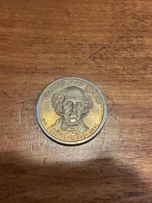 2008 P Presidential Dollars : Martin Van Buren Golden Dollar