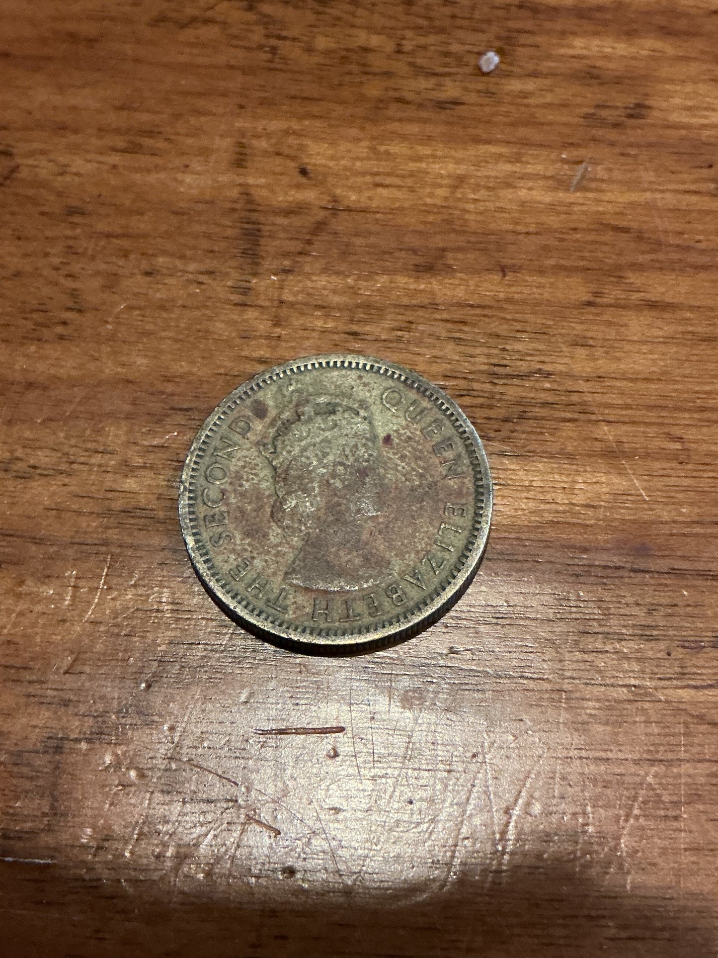 1955 British Caribbean Territory Eastern Group 5 Cent Coin