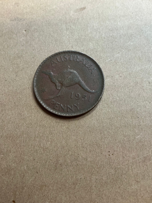 1943   Australian half Penny  Coin