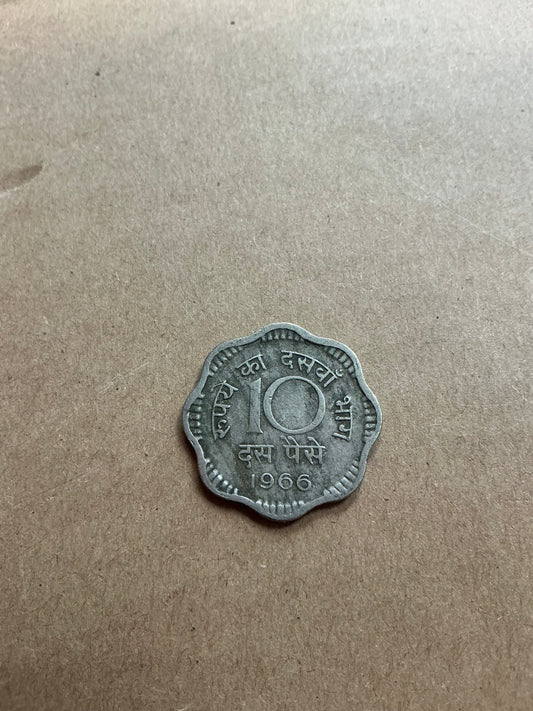 1966 INDIA 10 PAISA