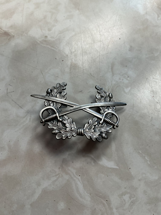 West German Army Crossed Swords Bundewehr Cap Badge Cockade