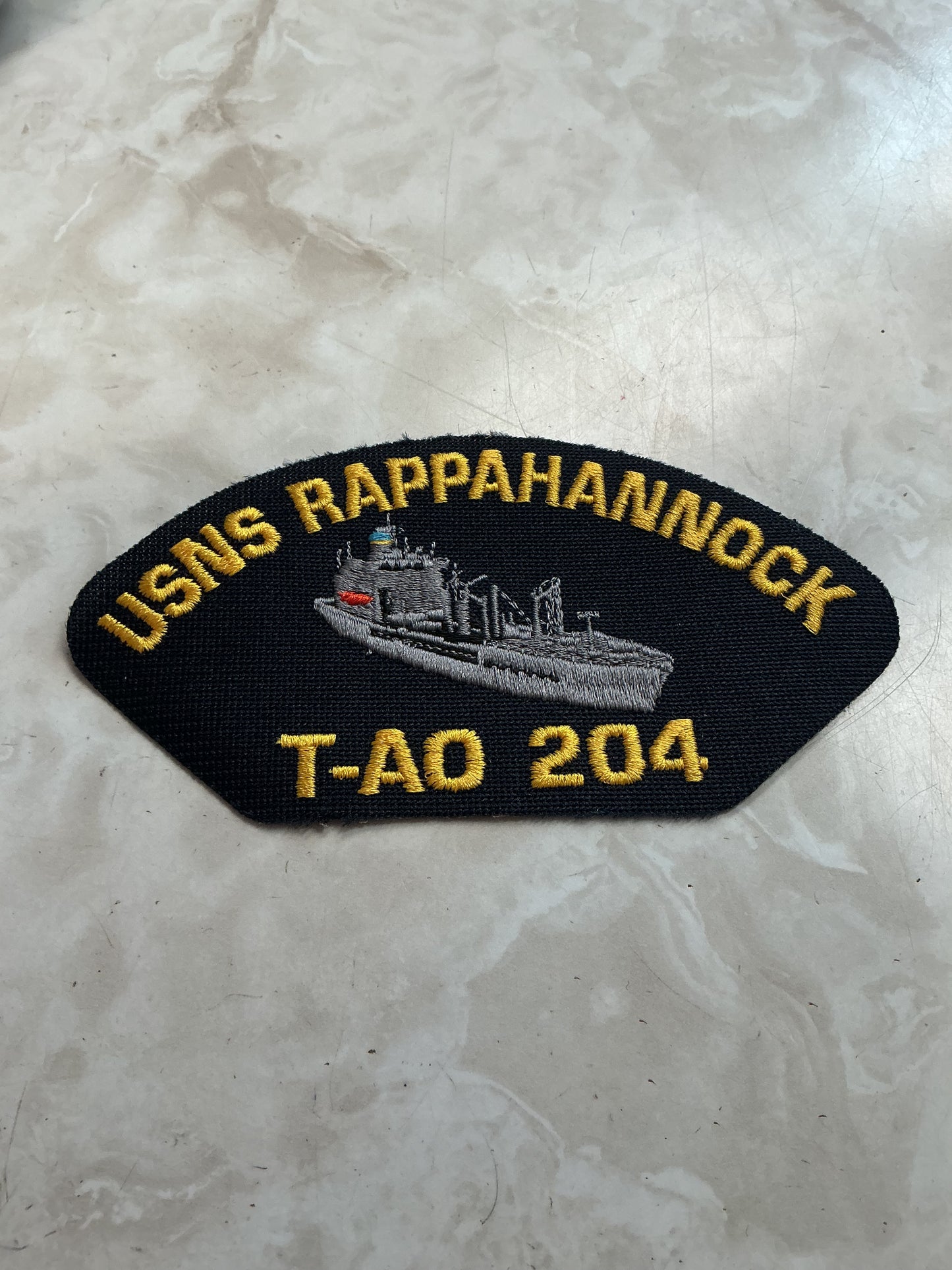 USNS Rappahannock T-AO 204 Ships Crest Patch