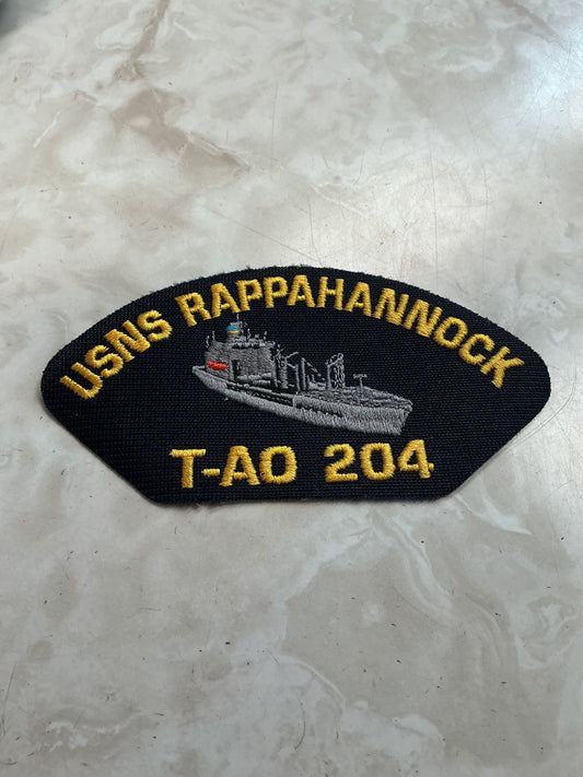 USNS Rappahannock T-AO 204 Ships Crest Patch