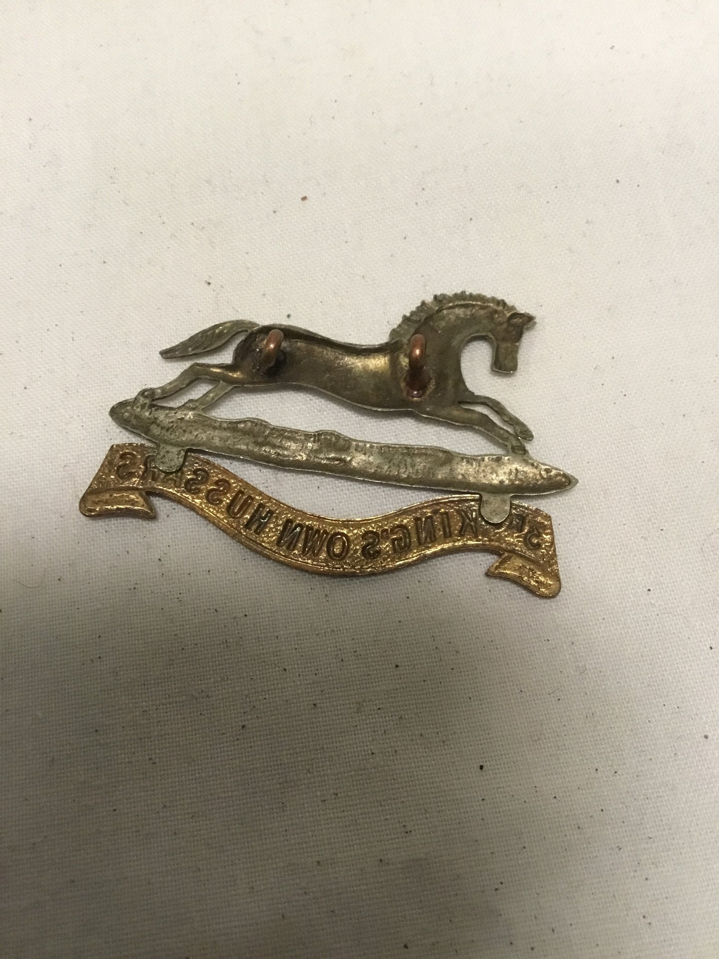 3RD Kings own hussars Badge with Lugs