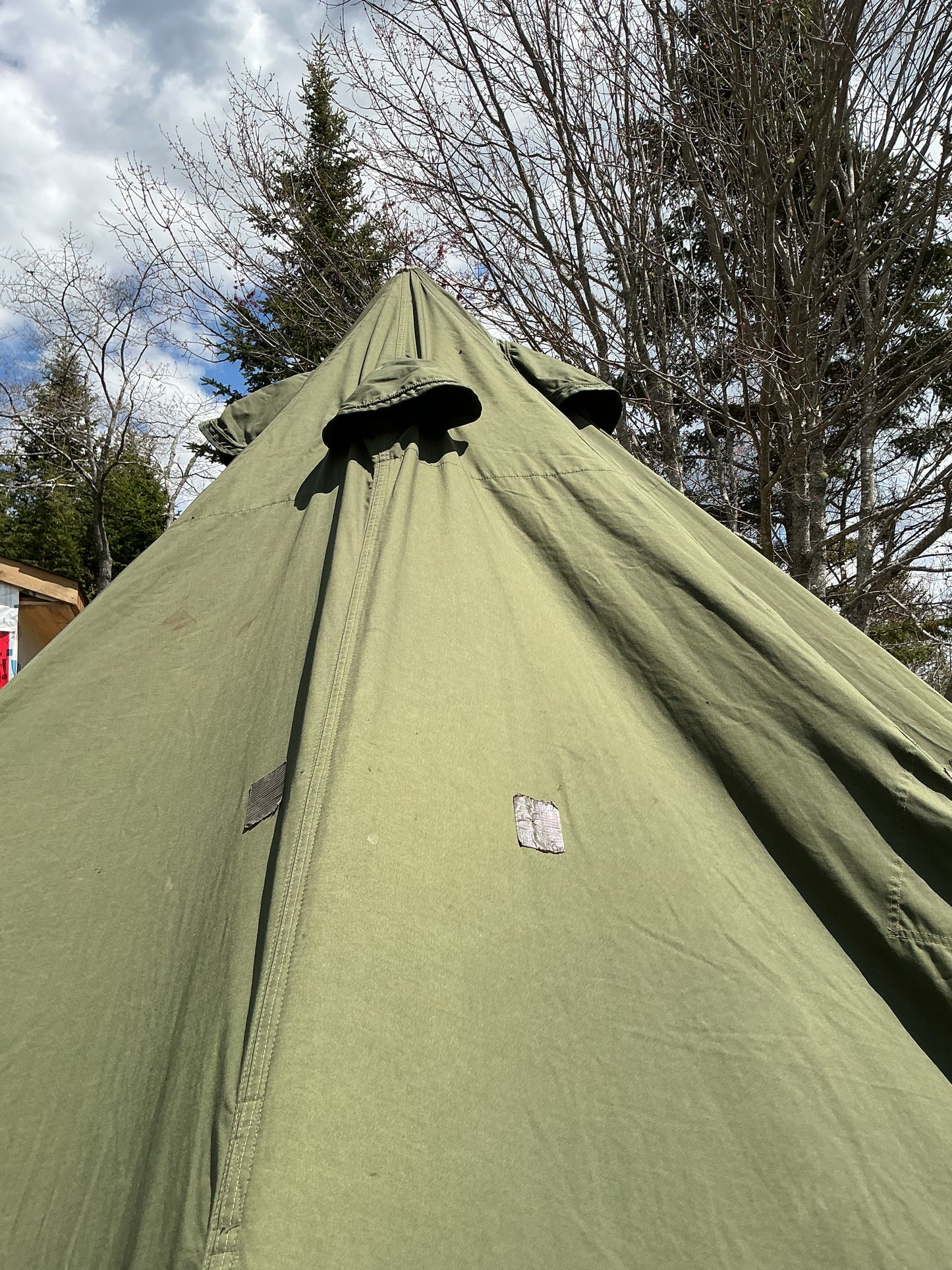 Canadian Military 10 Man Bell Tent with Stove pipe Hole ,
