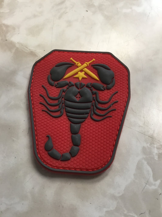 Red Scorpion Unit 3D pvc US Army USA Military Tactical pvc patch swat