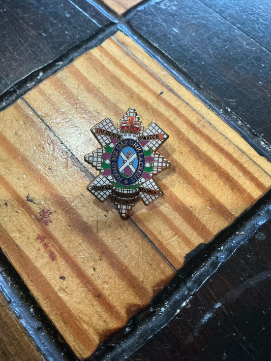 Vintage Black Watch Lapel Pin