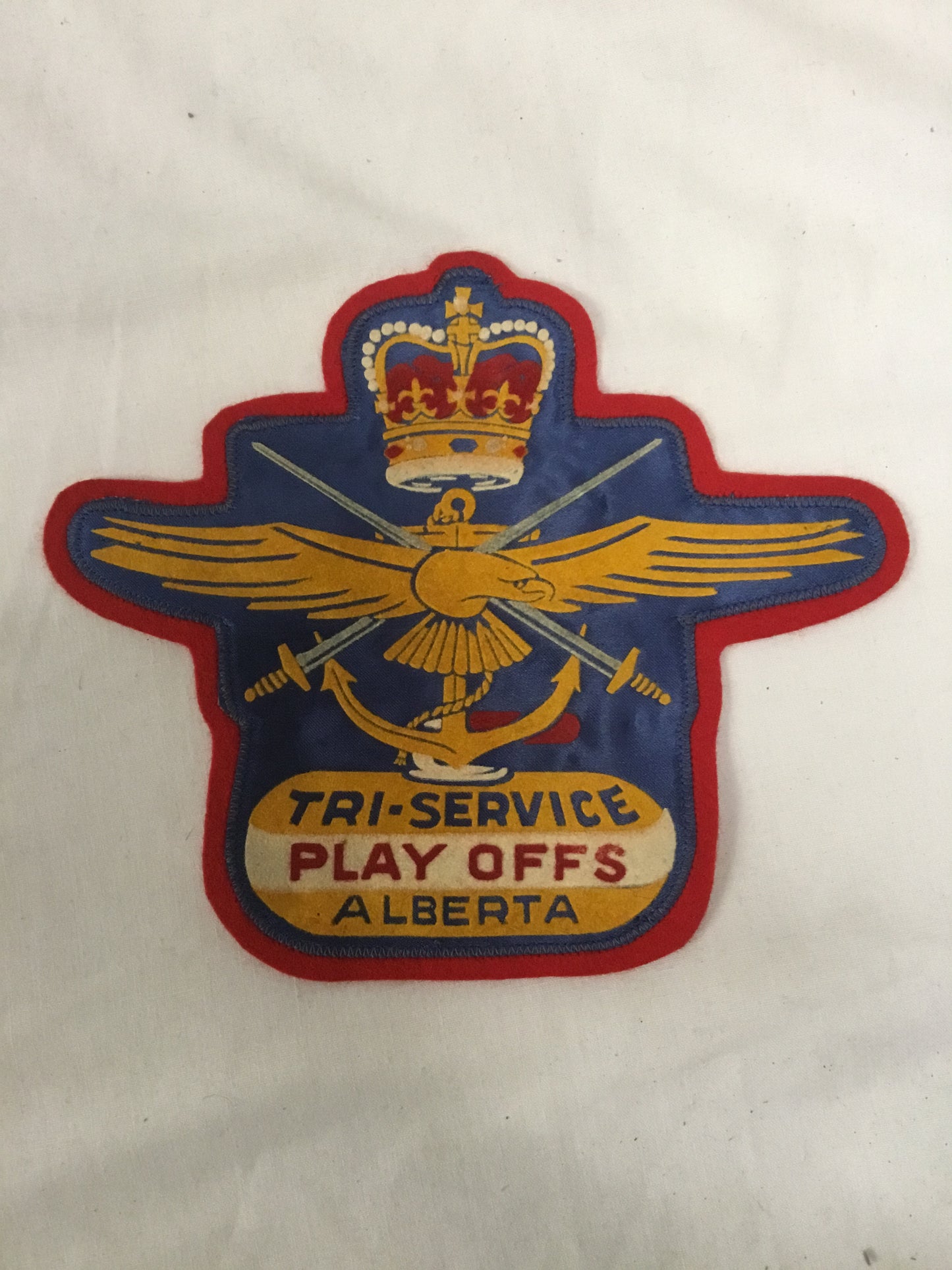 Vintage Tri-Service Play Offs ALberta Jacket Crest