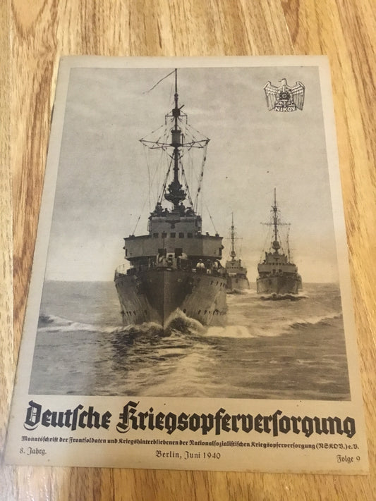 German war casualty supplies Magazine  1940