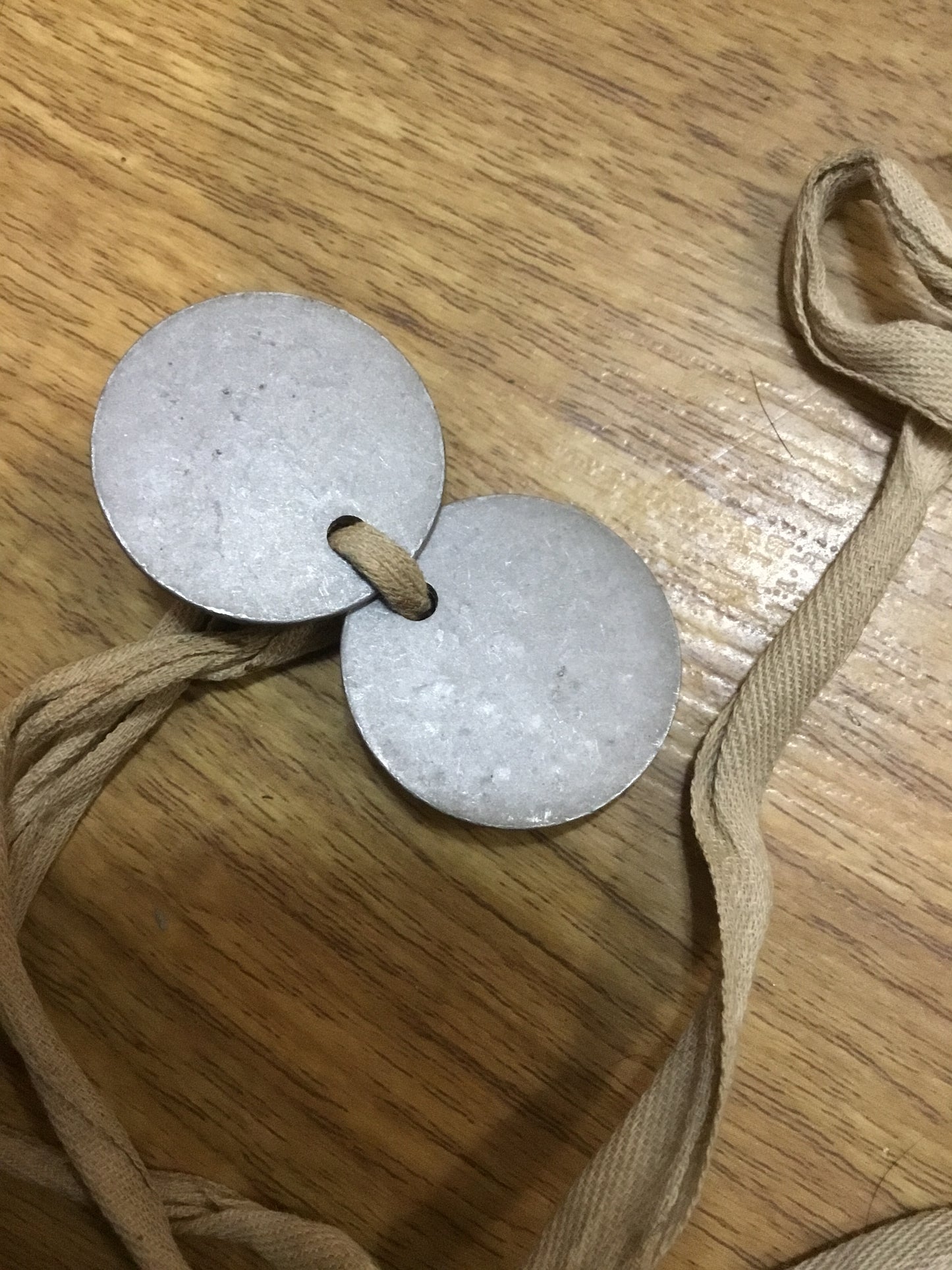 WW1  Pair U.S. Dogs Tags  L.E. COLEMAN