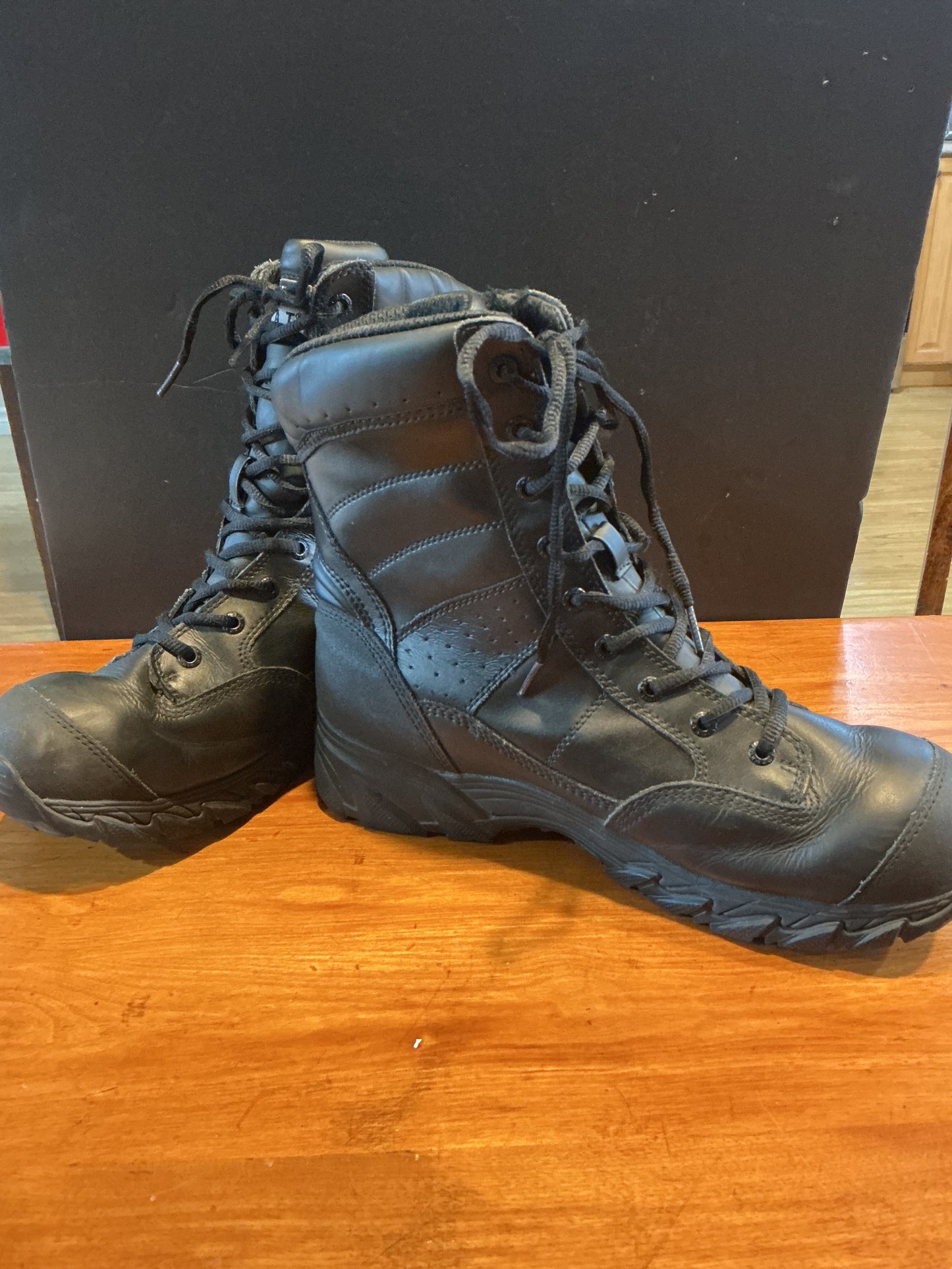 Original Swat Boots Size 11 U.S. in very good condition , measures 8 inches from heel to top of boot, lightweight.