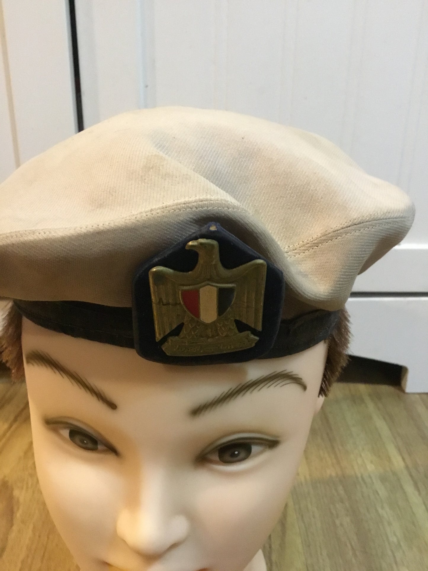 Vintage Egyptian Badge and beret